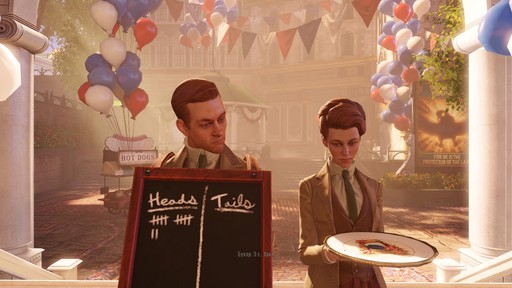 BioShock Infinite - Город моей мечты или Обзор Bioshock Infinite – шутера без укрытий, зато с рельсами, висящими в воздухе, на которых можно покататься